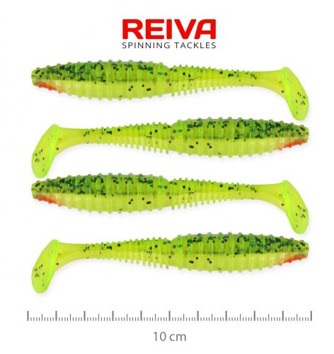 REIVA Zander Power Shad 10cm 4db/cs (Watermelon)