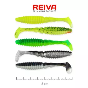 REIVA Zander Power Shad 8cm 5db/cs (5szín)
