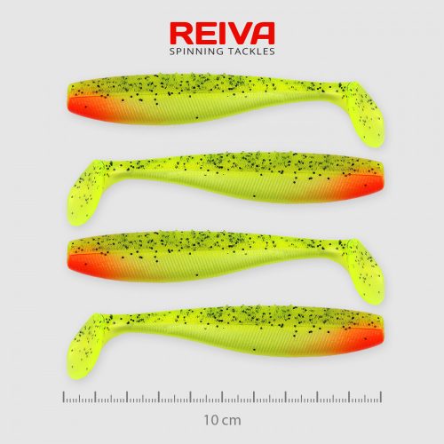 REIVA Flat Minnow shad 10cm 4db/cs (Watermelon)