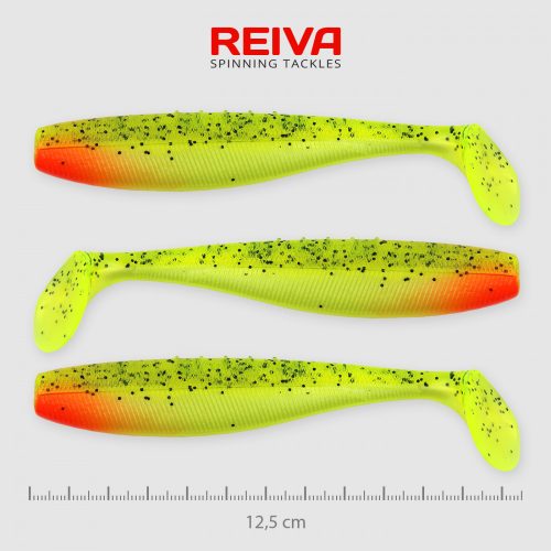 REIVA Flat Minnow shad 12,5cm 3db/cs (Watermelon)