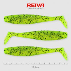 REIVA Flat Minnow shad 12,5cm 3db/cs (Poppy Green)