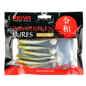 REIVA Flat Minnow shad 7,5cm 5db/cs (Poppy Green)