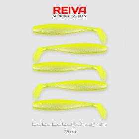 REIVA Flat Minnow shad 7,5cm 5db/cs (Flash Lemonade)