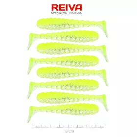 REIVA Reiva Stream Shad 8cm (Flash Lemonade)