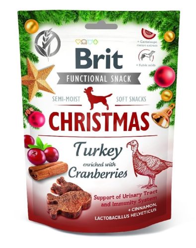 BRIT CARE FUNCTIONAL SNACK CHRISTMAS EDITION TURKEY&CRANBERRIES 150G