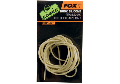 FOX Edges Hook Silicone Size 6+ - trans khaki x 1.5m