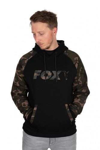 FOX BLACK/CAMO RAGLAN HOODY #XL