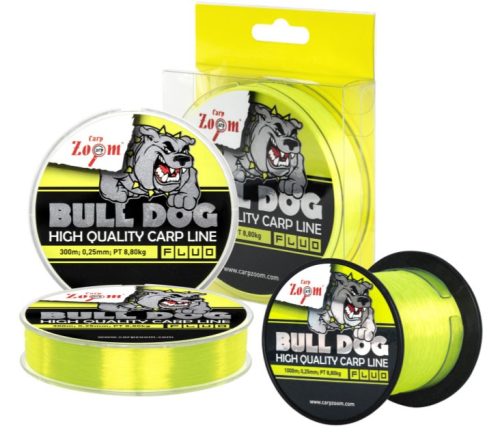 CarpZoom Bull Dog monofil pontyozó horgászzsinór 300 m, 0,22 mm, PT 6,9 kg, sötétzöld