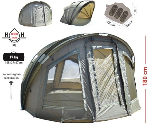 CZ Adventure 3+1 Bivvy sátor, 320x350x180 cm