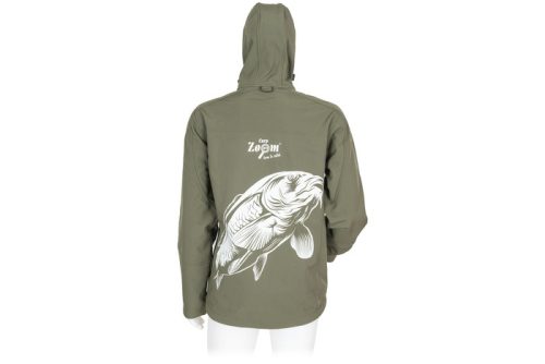 CZ Kapucnis Softshell Kabát, L, zöld
