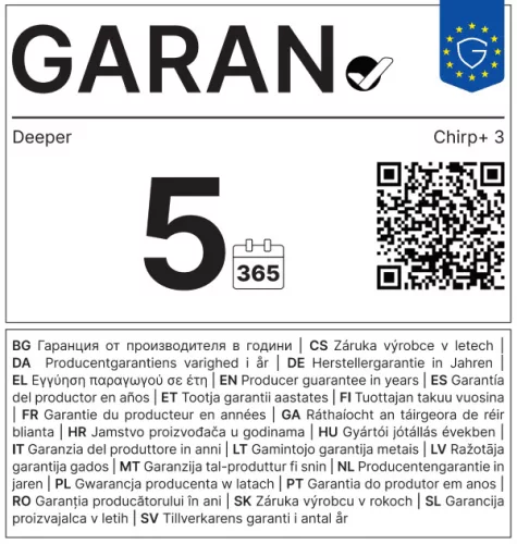 DEEPER SMART SONAR CHIRP+3 HALRADAR