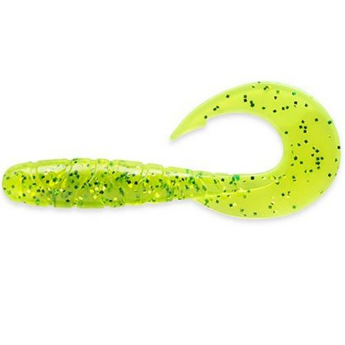 FISHUP_MIGHTY GRUB 4.5 (4PCS.), #026 - FLO CHARTREUSE/GREEN"