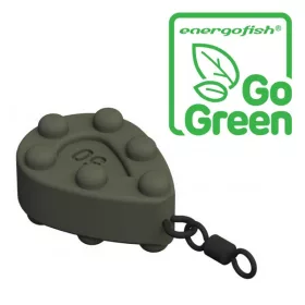   CARP EXPERT LF-STUBBY PEAR EYE AND SWIVEL 120G COLORED ''GO GREEN''
