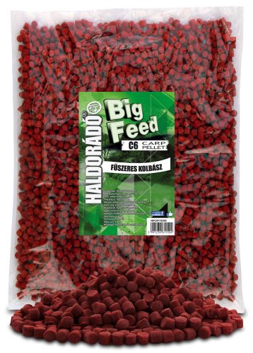 Haldorádó Big Feed - C6 Pellet - Fűszeres Kolbász 2,5 kg