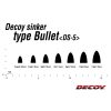 DS-5 DECOY SINKER TYPE BULLET 9G GUN BLACK 3PCS/BAG