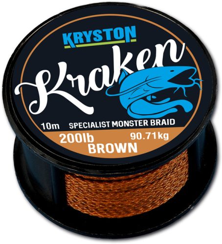 KRISTON Kraken Monster Braid 200Lbs 10m Brown