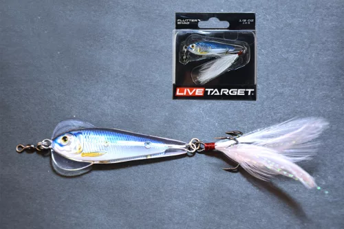 LIVETARGET FLUTTER SHAD SILVER/VIOLET  70MG 28G