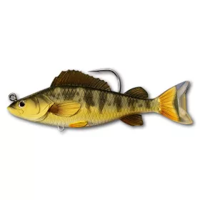   LIVETARGET YELLOW PERCH SWIMBAIT GOLD/OLIVE 113 MM 21 G SINKING