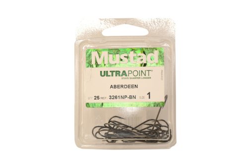 MUSTAD ABERDEEN HOOKS BN 1/0 10DB/CSOMAG