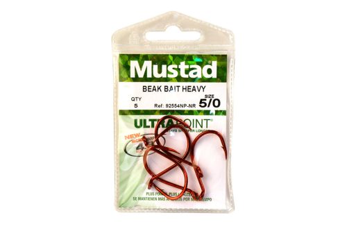 MUSTAD BEAK HOOKS, BIG RED 4 12DB/CSOMAG