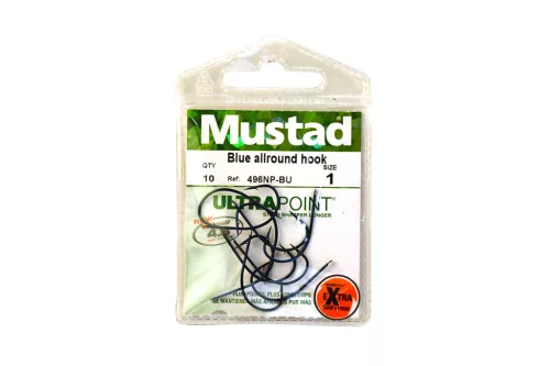 MUSTAD BLUE ALLROUND HOOK 2 12DB/CSOMAG