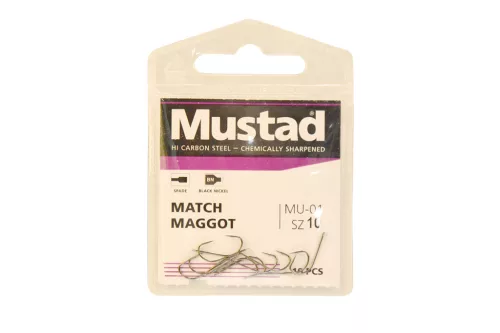 MUSTAD ULTRA NP MATCH MAGGOT SPADE BARBED 16 15DB/CSOMAG