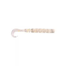   MUSTAD AJI CURLY TAIL 2.5   CLEAR RAINBOW GLITTER 12DB/CSOMAG