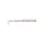 MUSTAD AJI PADDLE TAIL 2   CLEAR RAINBOW GLITTER 12DB/CSOMAG