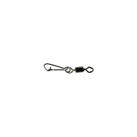   MUSTAD ROLLING SWIVEL W/DIAMOND EYE & J-SNAP 4 BLACK NICKEL 10DB/CSOMAG