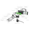 LEDLENSER MH7 outdoor tölthető LED fejlámpa 600lm/200m 1xLi-ion, fekete