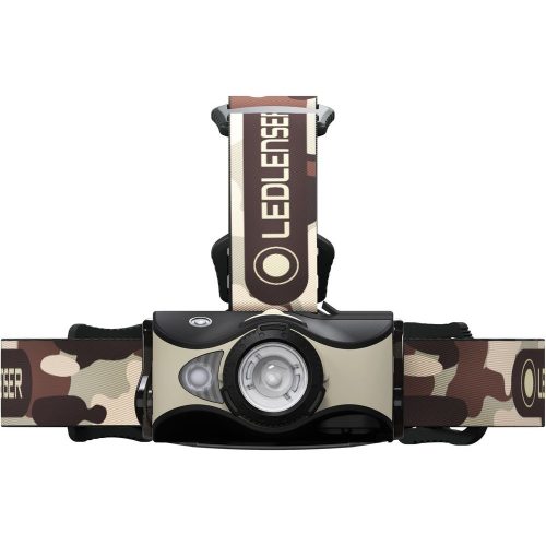 LEDLENSER MH8 outdoor tölthető LED fejlámpa 600lm/200m, RGB, 1xLi-ion, terepmintás