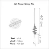 LIFE-ORANGE CARP RIG ''SPRING'', (1 HOOK, FOR BOILIES, #4), 40G FENEKEZŐ SZERELÉK