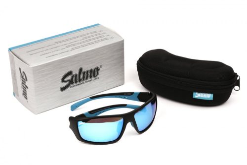 Salmo Black glasses Grey Ice blue lens