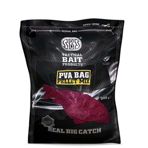 SBS PVA BAG PELLET MIX 500g FLURO NATURAL