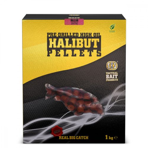 SBS HIGH OIL PRE-DRILLED HALIBUT PELLET 14MM 1KG