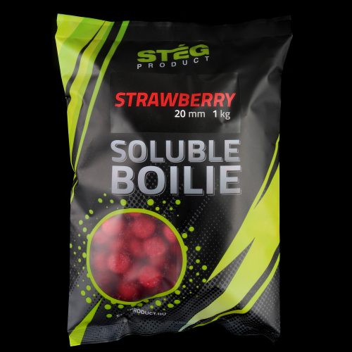 Stég Product Soluble Boilie 20mm Strawberry 1kg
