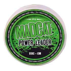 MADCAT POWER LEADER 15M 0.80MM 80KG BROWN