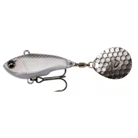 SAVAGE GEAR FAT TAIL SPIN 8CM 24G S WHITE SILVER
