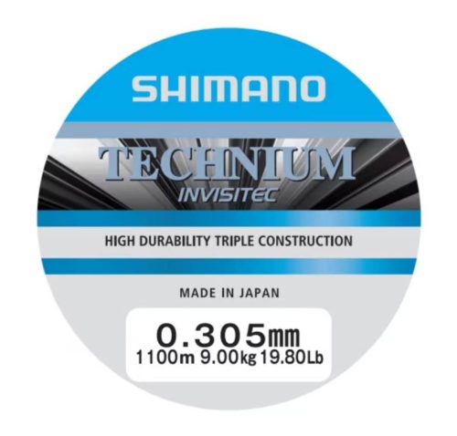 Shimano Line Technium Invisitec 1100m 0.305mm 9.0kg Grey