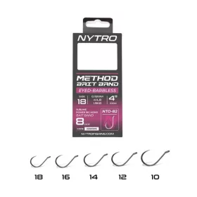   NYTRO NTO-B2 ELŐKÖTÖTT SZAKÁLL NÉLKÜLI CSALIGYŰRŰS METHOD ELŐKE 10 CM 14/0,19MM